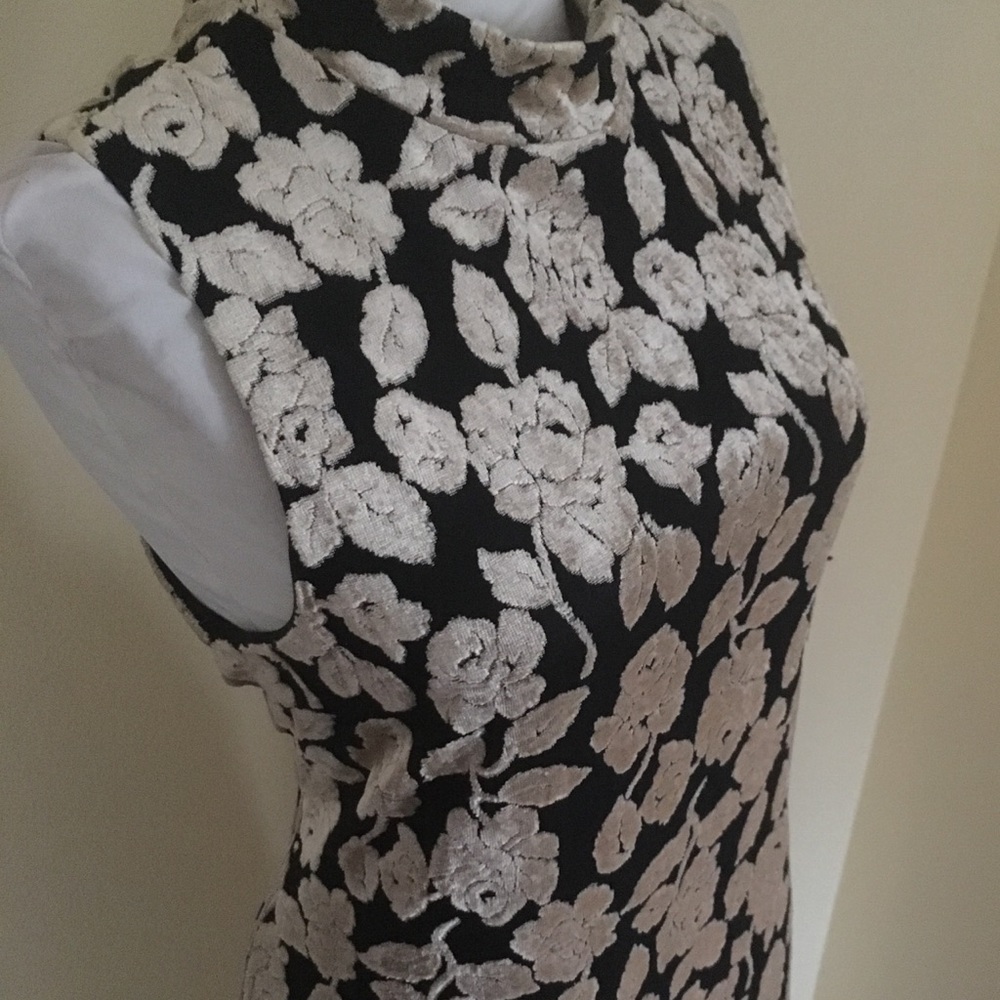 Elegant Burnout Velvet Vintage Maxi Dress